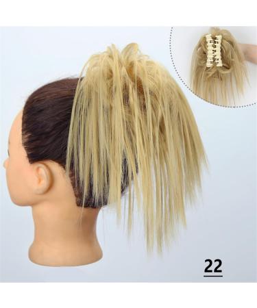 Hair Bun Hairpiece for Women Messy Bun Hair Piece Synthetic Claw Clip Hair Bun Wavy Curly Chignon Hair Extensions Claw Clip Ponytail Hairpieces Hair Scrunchie with Clip for Women Hair Chignons(22) - Buy Online on GoSupps.com