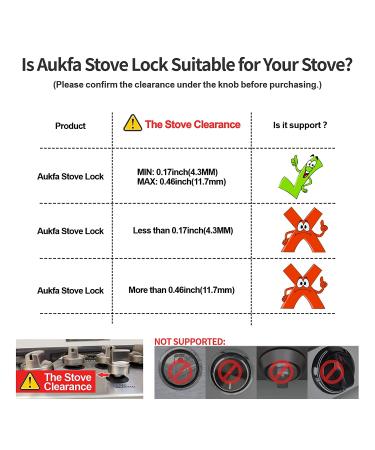 Gas Stove Baby Proof Knobs Locks - Aukfa Child Proofing Oven Knob Lock (6 Pack, White) - Buy Online on GoSupps.com