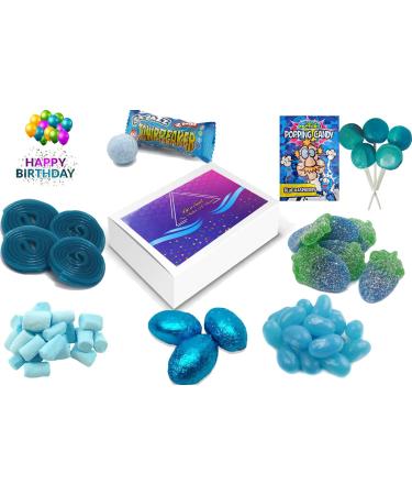 HAPPY BIRTHDAY SWEET SELECTION GIFT BOX - Mixed Various Blue Sweet Collection Box (VIMIX) - Buy Online on GoSupps.com