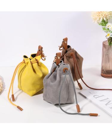 Newofview Dog Treats & Food Storage Bag - Durable Canvas Training Feed Bag with Clip Buckle - Yellow - Buy Online on GoSupps.com