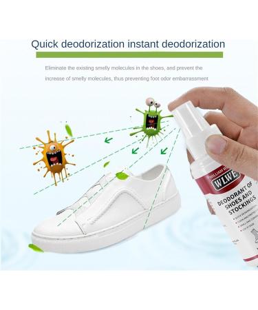 Shoe Spray Deodorizer | Foot Spray Odor Eliminator Spray - 100ml Natural Long-Lasting Quick Dry Shoe Smell Fighter for Canvas Leather Gym Shoes Welts - Buy Online on GoSupps.com