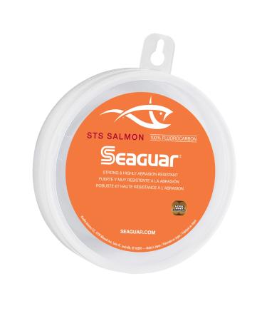 Seaguar STS Salmon Fishing Line, Strong and Abrasion Resistant, Premium 100% Fluorocarbon Performance Fishing Leader, Virtually Invisible 40 lb 100yd Clear