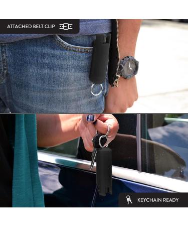 Quick Action Pepper Spray Keychain - Maximum Strength MC 1.44, Pepper Spray Range up to 16 ft, Made in USA by Guard Dog Light Pink/Lilac/Purple/Red/Teal/Black (8 Pack) - Buy Online on GoSupps.com