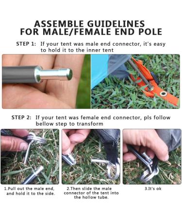 Weanas Tent Poles Replacement Kit - 7001 Series Aluminum Rod, Lightweight & Durable - 11'3 (343cm) - Buy Online on GoSupps.com
