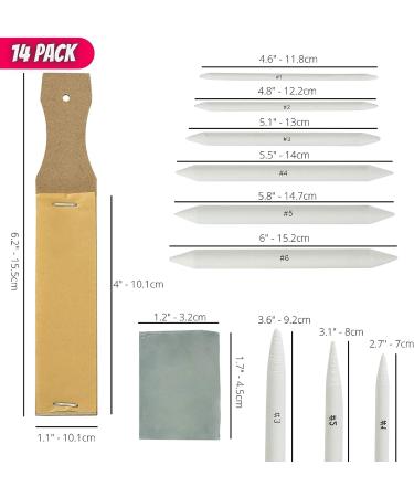 Mr. Pen Blending Stump 14 Pack with Art Eraser - Drawing and Sketching Blending Tools Set - Buy Online on GoSupps.com