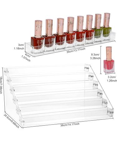 XiYee 6 Tier Nail Polish Storage Organiser Display Nail Polish Stand Nail Polish Shelf Acrylic Nail Polish Holder Perfume Storage Skin Care Organiser - Buy Online on GoSupps.com