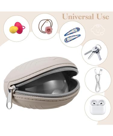 5-Piece Pacifier Box Set for Baby: 2 Silicone & 3 Transparent Storage Boxes (Pink + Light Gray) - Perfect for On-the-Go - Buy Online on GoSupps.com