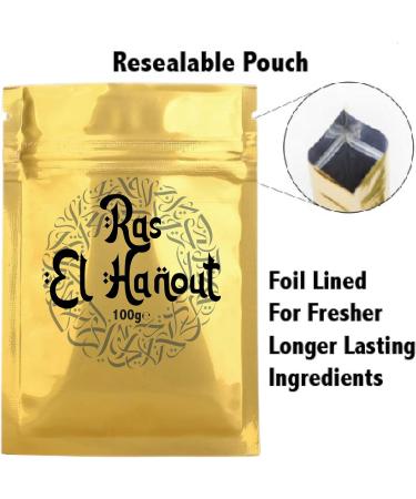 100g Ras El Hanout : Authentic Premium Moroccan Spice Mix North African Spice Tagine Spice Middle Eastern Cuisine North African Cuisine Exotic Seasoning Tagine Cooking North African Spice - Buy Online on GoSupps.com