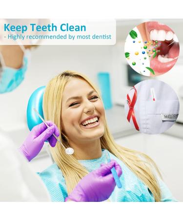 Interdental Soft Dental Brushes 40 Count Pack for Cleaning Gaps Between Teeth (0.8mm with Floss Picks) - Buy Online on GoSupps.com