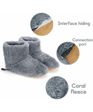 SUKORI Electric Foot Warmer - Comfortable Plush Washable Shoes for Ultimate Warmth (Color B) - International Shipping Available - Buy Online on GoSupps.com