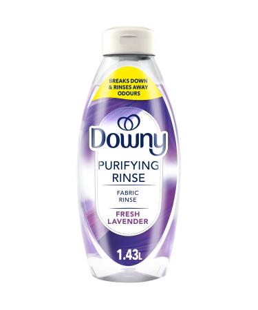 Downy RINSE & REFRESH Laundry Odor Remover and Fabric Softener Fresh Lavender Safe on ALL Fabrics Gentle on Skin HE Compatible 1.43L