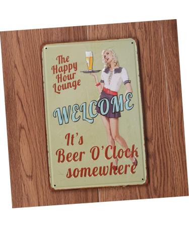 Artibetter Bar Sign Vintage Poster Metal Poster Vintage Posters Metal Signs Pub Tin Sign Decorations Vintage Metal Poster Bar Tin Sign Retro Decor - Buy Online on GoSupps.com