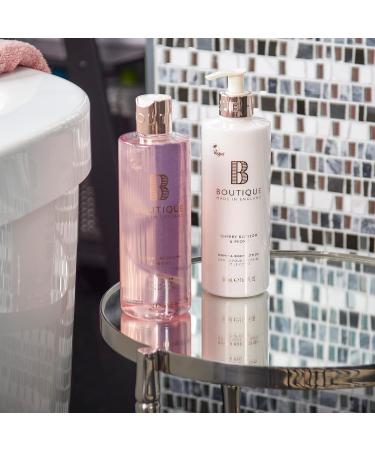 Boutique Cherry Blossom & Peony Hand & Body Lotion 500ml - Essential Oils - Vegan - Made In England - Buy Online on GoSupps.com