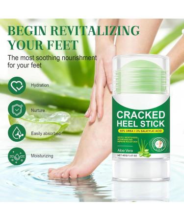  Generisch Foot cream for cracked heels - Moisturizing urea stick for very dry skin - Repairing cream - For rough elbows and knees - For women men teenagers home travel - Buy Online on GoSupps.com