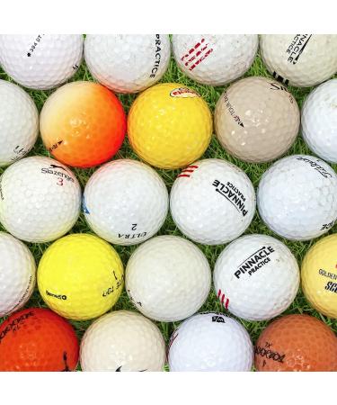 100 Recycled Golf Balls for Men - Hit-Away Bulk Mix in Mesh Shag Bag - Perfect for Practice & Range Hitting - Buy Online on GoSupps.com