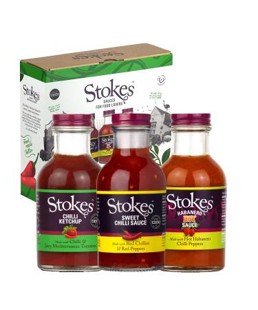 Stokes The Chilli Tasting Collection 3 Jar Pack | Vegetarian Vegan Dairy Free Gluten Free
