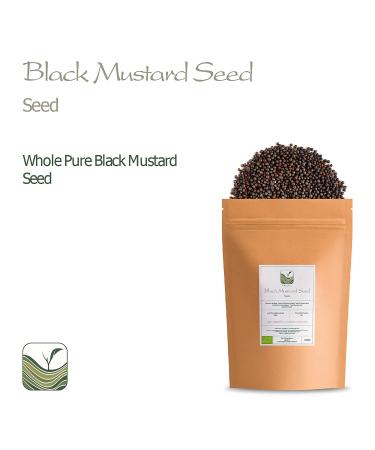 Organic Black Mustard Seeds 200g - Spicy Cooking Ingredient - Whole Dark Mustard Seed - Buy Online on GoSupps.com