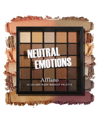 Nude Neutral Smokey Eyeshadow Palette Makeup Matte Shimmer Natural Eye Shadow Palettes Highly Pigmented Naturing-Looking Long Lasting Waterproof Blendable for Hazel Brown Eyes Travel Size 25 color eyeshadow palette