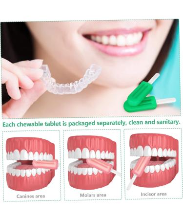 Hoement 6-Piece Silicone Ice Cream Chewing Brackets for Teeth - Jaw Training Play & Aligner Stuff - Buy Online on GoSupps.com