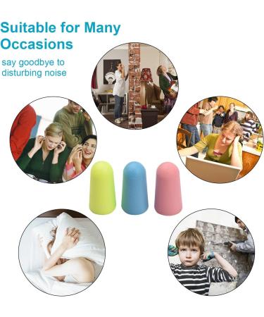 Cigooxm Soft Foam Earplugs Reusable Sponge Earplug Set of 30/60/120PCS Optional Ear Plugs for Sleeping Not snoring Working Travel Shooting Noise Cancelling & Hearing Protection 120pcs Blue - Buy Online on GoSupps.com