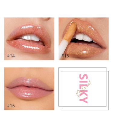 MAEPEOR Shimmer Glossy Lipgloss Set - 8PCS Non-Sticky Moisturizing Liquid Lipstick - Buy Online on GoSupps.com