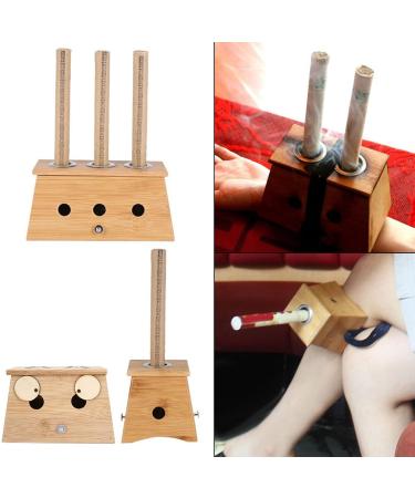 Moxibustion Bamboo Box | Versatile Acupuncture & Massage Moxa Burner Case (3 Hole) - Ideal for Home & Shop Use - Buy Online on GoSupps.com