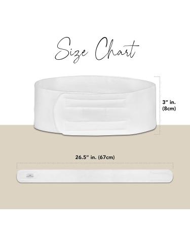 Boca Terry Spa Headband 3-Pack - Soft Microfiber Hair Band for Women - Facial Washing and Makeup - White - Buy Online on GoSupps.com