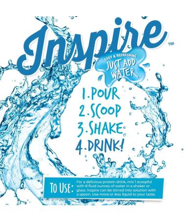 Bariatric Eating Inspire Pomegranate Razz Punch 20g Whey Protein Isolate Powder with Calcium (20 Servings) - Buy Online on GoSupps.com