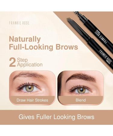 Frankie Rose Cosmetics Brow Defining Pencil - Water-Resistant Creamy Light Brown Eyebrow Pencil - Buy Online on GoSupps.com