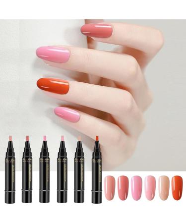  G n rique Manicure Kit: Gel Nail Paint Pens Markers 6 Vibrant Shades High-Quality Materials Semi-Permanent Polish Ideal for Home Care Practical Beauty Gift - Buy Online on GoSupps.com