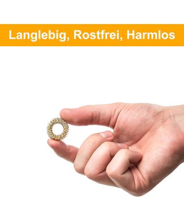 Fromero Premium Acupressure Ring Set - 12 Stress Relief Finger Massage Rings for Enhanced Relaxation & Wellness - 2023 Concept - Buy Online on GoSupps.com