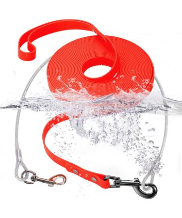 Waterproof Leash for Dogs with Chew Proof Tie-Out Leashes Waterproof Training Leash for Dogs (Orange 5m) 5m Orange - Buy Online on GoSupps.com