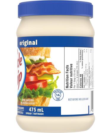 Miracle Whip Original Spread 475 ml (Pack of 1) Original - Buy Online on GoSupps.com