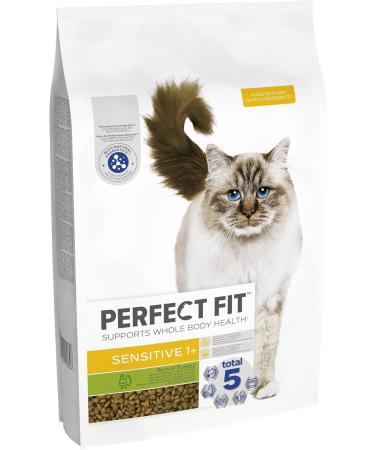 Perfect Fit Sensitive Adult 1+ Complete Dry Cat Food for Adult Cats Aged 1+ Years Rich in Turkey 1 Bag (7 kg) Adult Sensitive Turkey 7 kg (Pack of 1) - Buy Online on GoSupps.com