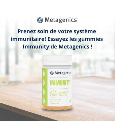 Metagenics Immunity - Immune Support Gummies - Vitamins D C Zinc Selenium - Fast Acting - Food Supplement - Mandarin Flavor - 60 Gummies - 1 Month - Buy Online on GoSupps.com