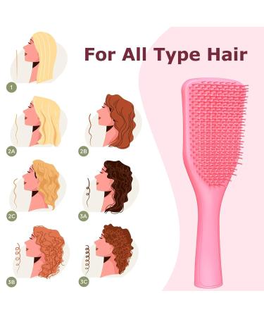 Shinlea Hairbrush - Degrade-Free Styling Brush for Wet & Dry Hair | Reduces Breakage & Eliminates Knots | Perfect for All Hair Types | Pink - Buy Online on GoSupps.com