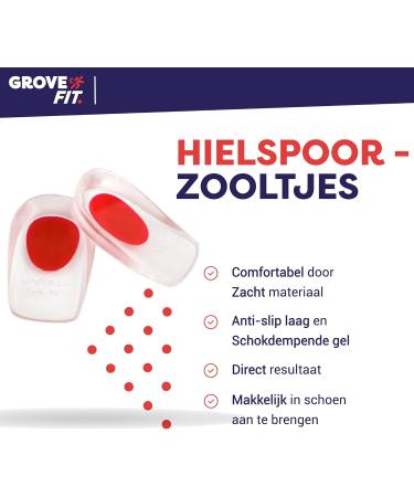 GroveFit Heel Spur Relief Package - Strassburg Socks Heel Pads & Brace for Pain Relief - Buy Online on GoSupps.com