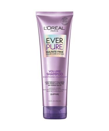 L'Oreal Paris EverPure Volume Sulfate Free Shampoo for Color-Treated Hair  Volume + Shine for Fine  Flat Hair  8.5 fluid Ounce (Packaging May Vary) 8.5 Fl Oz (Pack of 1) Shampoo - pack of 1 - Buy Online on GoSupps.com