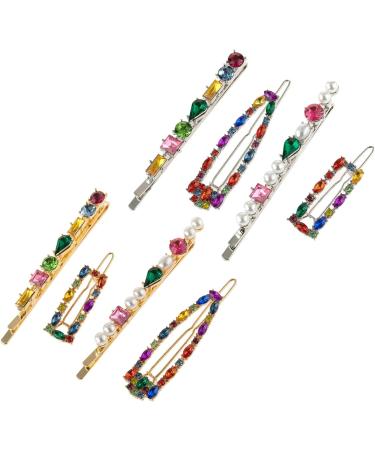 4 Pcs Glitter Hair Clips Crystal Hairpins Duckbill Sweet Hair Barrettes Fashion Hair Accessory Holiday Gifts Hair Barrettes Crystal Side Clip - Buy Online on GoSupps.com