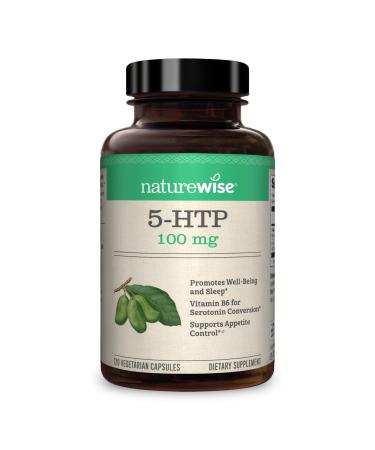 NatureWise 5-HTP 100mg Natural Mood & Sleep Support Promotes Normal Weight, Enhanced with Vitamin B6, Non-GMO, Gluten Free, Vegetarian, Easy to Digest (Packaging May Vary) (2 Month - 120 Count)