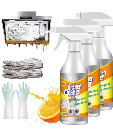 Kitchen Foam Cleaner Jue-Fish Kitchen Foam Cleaner Sciasi Kitchen Cleaner Spray Multi-Purpose Foam Cleaner All-Purpose Kitchen Pots And Pan Cleaner (3)