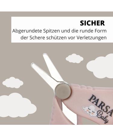 Parsa Beauty Baby Nail Scissors (Pink) - Precision Fingernail & Toenail Scissors for Delicate Baby Care - Buy Online on GoSupps.com