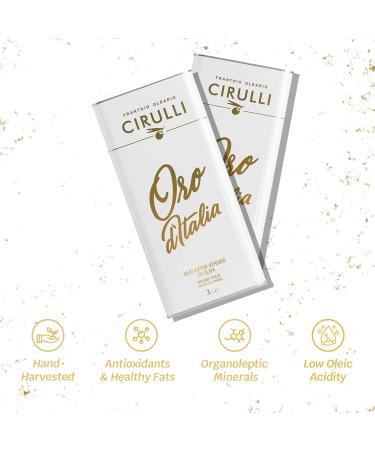  Frantoio Oleario Cirulli Cirulli Italian extra virgin olive oil cold-pressed EVO (2 x 3 Liters) - Buy Online on GoSupps.com