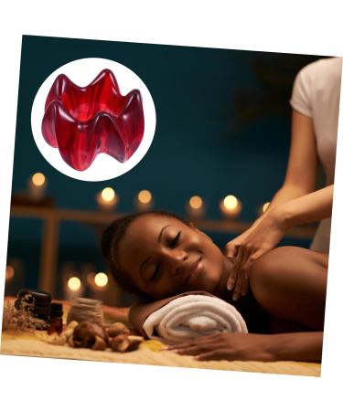 Buy Minkissy Gua Sha Massage Tool - 2-Piece Red Facial & Body Muscle Massager Board for Deep Tissue Relief | International Shipping Available - Buy Online on GoSupps.com