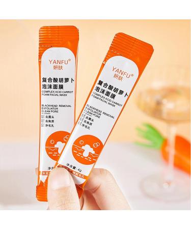 Carrot Bubble Mask - Deep Pore Cleansing & Blackhead Remover with Carrot Extract - Moisturizing & Skin Brightening Formula - 1 Box - Buy Online on GoSupps.com