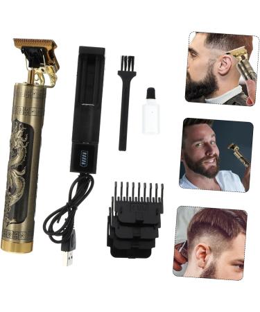 Ipetboom Electric Clippers Hair Cutting Clippers Electric Clipper for Barber Hair Styling Tool Barber Trimmer Hair Trimmers Cordless Clippers T9 Barber Aluminum Alloy Oil Head Golden - Buy Online on GoSupps.com