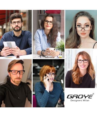 Gaoye 5-Pack Reading Glasses Blue Light Blocking Spring Hinge Readers for Women Men Anti Glare Filter Lightweight Eyeglasses Black 0.0 x - Buy Online on GoSupps.com