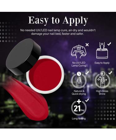 AZUREBEAUTY Dip Powder Nail Kit: 19Pcs Starter Set with 12 Colors for French Nail Art Manicure - Pink Blue Nude Winter Dipping Powder System with Essential Liquid Set and 2-in-1 Base/Top Coat Activator - Urban Night Collection - Buy Online on GoSupps.com