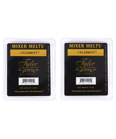 Tyler Candle Company Celebrity 1.9 Ounce Scented Mixer Wax Melt Cubes for Tart Burner Pack of 2