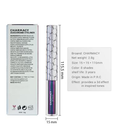 CHARMACY Chameleon Liquid Eyeliner 907 Pale Yellow Gold - Waterproof, Smudge Proof, High Pigmented Formula - Buy Online on GoSupps.com